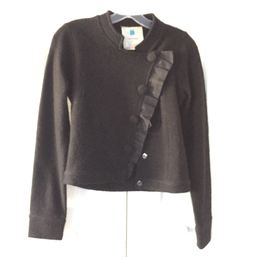 womesn ANTHROPOLOGIE sparrow ruffle jacket - Picture 2 of 5